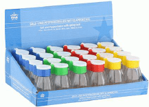 Trauks sāls/pirariem, stikla ar PP vāku