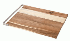 Sadales dēlis (akācija) ar N/T rokturi, 400x300x15 mm