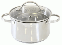 Katls graduēts, ar stikla vāku, 5.2 litri, D-24 cm