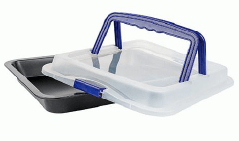 Forma cepšanai 400x320x60mm, ar vāku, transportēšanai