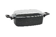 Trauks sautēšanai ar stikla vāku, 33x21x11 cm