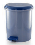 Tvertne atkritumiem, ar pedāli, 19 litri.