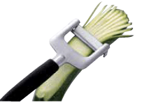 Griezējs strēmelēm 3 mm, Julienne, melns PA rokturis