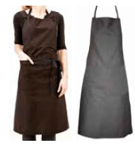 Priekšauts, pelēks, ar kabatu, 102cm.