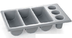 Kaste, 6 dalījumi, galda piederumiem