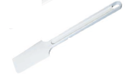 Lāpstiņa 55x100 mm, mīklai, PP, balta, cieta, 34 cm