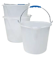 Spainis ar snīpi, met. rokt, 18L, LDPE, D-350(250), H-315 mm