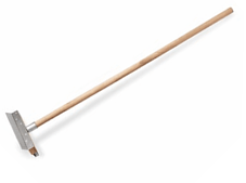 Birste tīrīšanai ar skrāpi, metāla, koka kāts, 1500mm