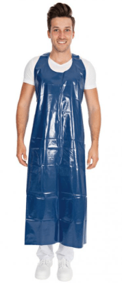 Priekšauts, LDPE, 60 my, 140x75 cm, zils