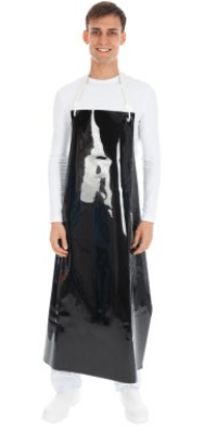 Priekšauts, gumijas (PU), 120x90 cm. melns, 300 my