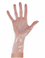 Cimdi, 29 cm, CPE, M-izmērs, 200 gab., 0.355 kg.