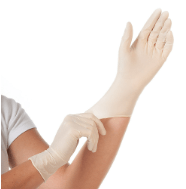 Cimdi, Lateksa, izmērs S, 100gab. 0.522 kg., balti