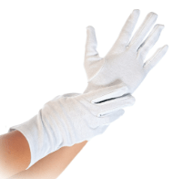 Cimdi oficiantiem, balti, pāris. XL