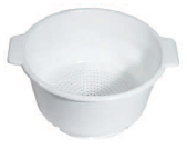 Caurduris ar 2 rokturiem, PP, D-36, H-18.5 cm