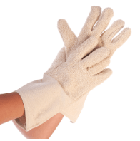 Cimds, silikona, 40 cm, karstumizturīgs, gaiši zils ar melnu