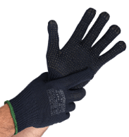 Cimdi darba, XL-izmērs, tumši zili ar parklājumu