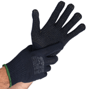 Cimdi darba, M-izmērs, tumši zili ar parklājumu