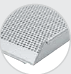 Plātne 780x580x25 mm, perforācija 3 mm, 3 malas