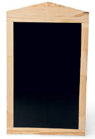 Tāfele, pie sienas, 48x80/40x64 mm