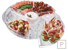 Uzkodu plate, akrila, D-42cm. H-6.5cm.