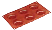 Forma cepšanai, silikona, 6 gab.