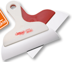 Lāpstiņa konditoram 32 cm, sarkans PP rokturis