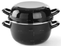 Katls mīdijām, ar vāku, 5 litri/2.4kg., D-240 mm