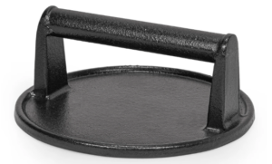 Prese ar rokturi hamburgeru gaļai, D-15 cm, čuguna, 0.98 kg.