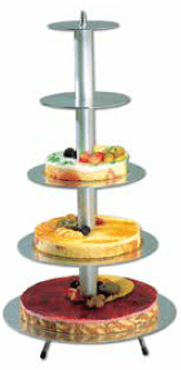 Statīvs tortei, 5-stāvi, augstums 710 mm