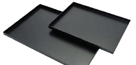 Plātne/panna, GN 1/1, 530x325x25 mm, biez. 0.8 mm, melna