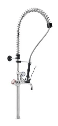 Duša, kolonna, trauku skalošanai, ar maisītāju un krānu