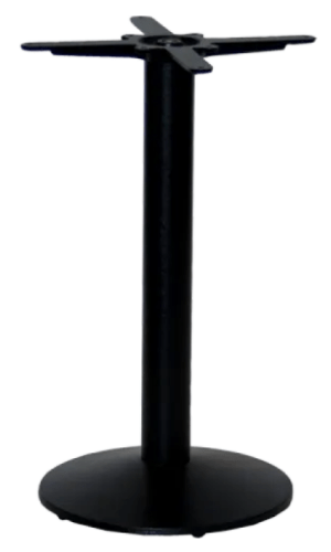 Galda kāja, pakāpienveida, melna, h-72cm. d-40cm.