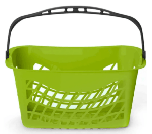 Grozs iepirkumiem ERGO, 26L, gaiši zaļš, 51x31x26 cm