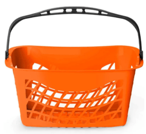 Grozs iepirkumiem ERGO, 26L, oranžs, 51x31x26 cm