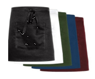 Priekšauts ar kabatu, viesmīļa, 72x37 cm, melns