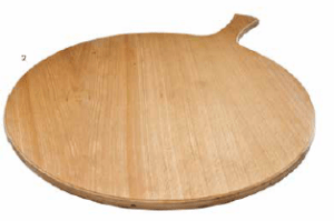 Paliktnis ar rokturi, picai, koka, D-49 cm, biezums 1.5 cm