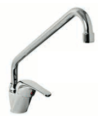 Krāns ar maisītāju, ar īso sviru, 18x260 mm