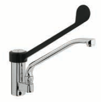 Maisītājs ūdenim ar krānu, PP svira 310 mm, melna