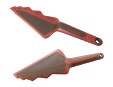 Lāpstiņa/nazis kūkai, paredzēta formām ar klājumu