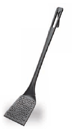 Lāpstiņa perfor. 102x102mm, -+220C, NYLON, melna, 500 mm